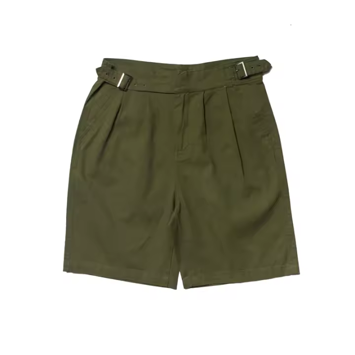 2025 100% algodón Vintage caqui verde Reino Unido ejército militar Gurkha pantalones cortos verano liso ropa de calle pantalones cortos Cargo Unisex senderismo - 1