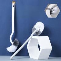 Cepillo De Inodoro Plástico Con Mango Largo Cepillo De Limpieza Para WC Cerdas Suaves Acessorios De Baño Eliminador De Ranuras Para Hogar - details 4