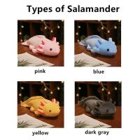 Peluche De 45cm De Axolotl Colorido Kawaii Juguete De Salamandra Suave Almohada Larga Regalo Para Niños Material De Algodón PP - details 3