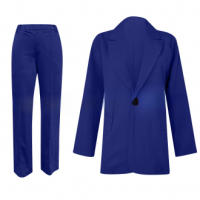 Trajes de ocio Mujer 2 Conjunto，Chaqueta y pantalón con solapa y botón - details 5