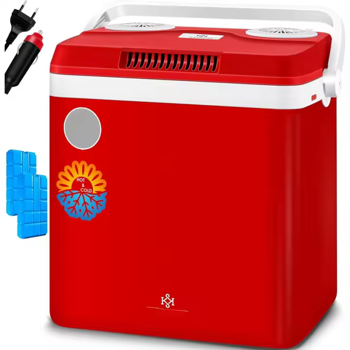 Nevera Eléctrica Portátil de 32 L 12 V Enchufe de 230 V Refrigerador Termoeléctrico con 2X Acumulador de Frío - 1