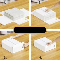Organizador de Almohadas Plegable XL Paquete de 5 para Armario de Lino Tamaño Rey y Queen - details 1