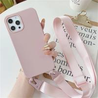 Funda de silicona mate con cordón y correa para collar cruzado para iPhone 16 15 14 Pro Max 11 12 13 XR X XS 6 7 8 Plus SE cubierta a prueba de golpes - details 8