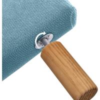 Cabecero Capitoné hasta el Suelo Cabezal 8cm tapizado Tela y Polipiel para Cama Dormitorio (160x120cm (150/160), Tela Beige) - details 11