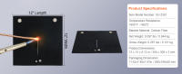 SucceBuy Manta de soldadura, estera de protección térmica de fibra de carbono de 12" x 12", resistente al calor hasta 1800 ° F, almohadilla protectora contra llamas con ojales metálicos, ideal para fontanería, soldadura, soplete de propano, trabajos con t - details 5