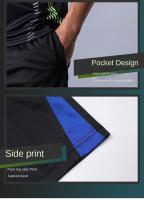 Camiseta de manga corta de seda de hielo para hombre, conjunto informal de secado rápido, pantalones cortos deportivos transpirables - details 6