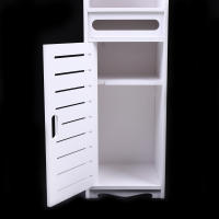 Armario de baño independiente, gabinete alto, armario inferior blanco para vestidor, inodoro, dormitorio, 80 × 20 × 20 cm - details 5