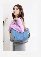 Bolso vintage de un hombro de mujer, bolso de lona de gran capacidad, bolso de mujer - moda - details 0