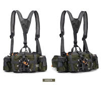 Riñonera de pesca multifuncional, equipo de pesca de viaje, portátil, para pesca al aire libre, senderismo, ciclismo, escalada, bolsa de almacenamiento grande - details 8