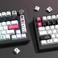 Yuki Aim 5 lados sublimación de tinte PBT diseño japonés Anime Keycaps perfil para teclado Cherry MX Switch - details 4