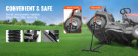 SucceBuy Ride on Lawn Mower Lift Jack, capacidad de 880 libras. Diseño telescópico con manivela y mangos para herramientas eléctricas. Plegable para cortacésped y tractores de jardín. Gato de mantenimiento negro y resistente - details 2