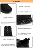 Zapatos de seguridad para el trabajo para hombre, calzado especial antipinchazos, antideslizante, para exteriores, para construcción - details 8