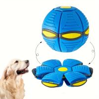 Pelota Rebotante con Plato Juguete Duradero Elástico Divertido para Perros - details 0