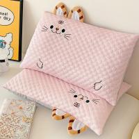 Funda de almohada con diseño de dibujos animados para verano, funda de almohada Rectangular con bordado de animales, funda de almohada refrescante con cremallera, 2 uds. - details 9