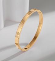 Pulseras de oro para mujer Amistad Amor Brazalete Pulseras Cubic Zirconia Pulsera de acero inoxidable Joyería San Valentín Cumpleaños Regalos de Navidad para mujeres Stuffers de medias - details 1