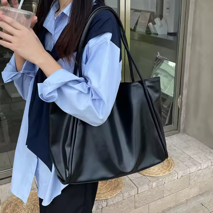 Bolso para mujer nuevo bolso grande portátil bolso de mano diseño de nicho versátil bolso casual para axilas de hombro de gran capacidad - 1
