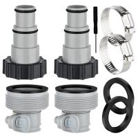 Adaptador de mangueras para piscina, conector tipo A/B para mangueras de 1,25 pulgadas y 1,5 pulgadas para bomba de filtro Intex, sistemas de agua salada - details 0