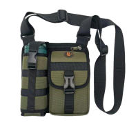Bolsos de hombro con soporte para botella de agua, bolso cruzado para deportes al aire libre, senderismo - details 12