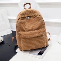 Mochila de pana de moda, mochila grande con capacidad para libros y correa ajustable para estudiantes - details 1