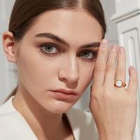 "Anillo Mujer Nácar Natural y Acero Titanio |   Joyería Hipoalergénica Vintage |   No Ennegrece ni Oxida |   Estilo Boho Elegante |   Regalo Perfecto para Ella – Envío Rápido Miravia" - details 2