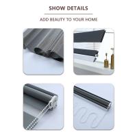 H.CHENG HOME Textiles Korean Venetians Curtain Duo Roler Blinds Plain Color for Living Room Window Sun Screen Protection Multi-C - details 5