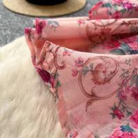 Vestido corto con estampado de wer para mujer, moda de primavera 2024, manga larga acampanada, botones de perlas con muescas, Mini Vestidos de fiesta con cinturón - details 8