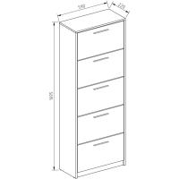Gizmo abatible, Blanco, 59 x 169,5 cm - details 2