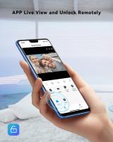 TMEZON-Wi-Fi Video Doorphone, 10 "Touch Screen, 1080p campainha com fio, 4in 1 App, senha, cartão Swipe, Monitor Tuya - details 1