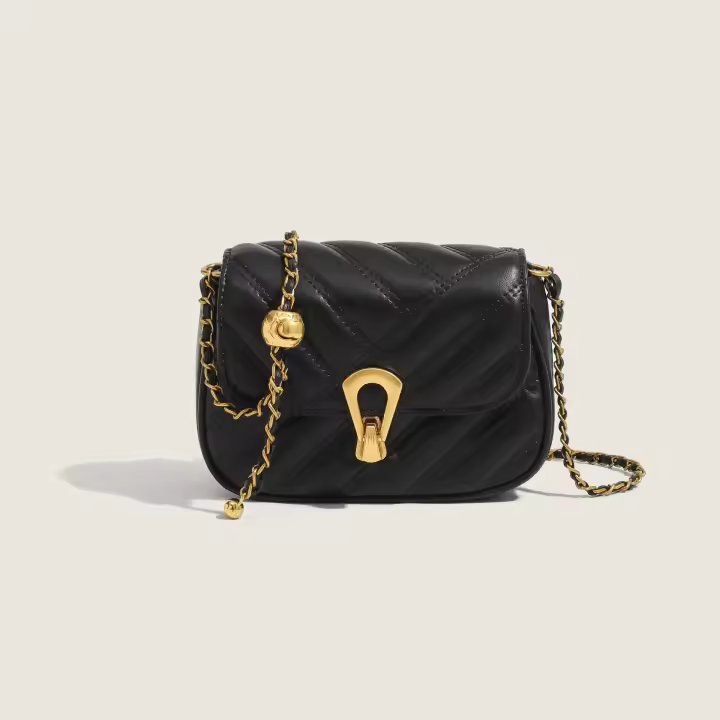 2025 nuevo pequeño viento fragante pequeña cadena fresca pequeña bolsa cuadrada diseño de nicho textura avanzada bolsa de hombro bolsa de mensajero - 1