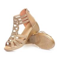 Sandalias verano de las mujeres 2025 nuevos zapatos de suela blanda desgaste exterior de moda sandalias de las mujeres tacón de cuña mujeres - details 8