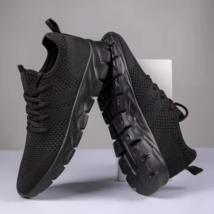zapatos informales Unisex a la moda, calzado ultraligero de talla grande, zapatillas cómodas antideslizantes para exteriores, zapatos de malla transpirable para hombres - 1