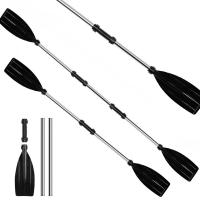 Paletas de Kayak de diseño antigiro, canoa de aleación de aluminio portátil recreativa, remos ligeros y duraderos para barcos al aire libre - details 5