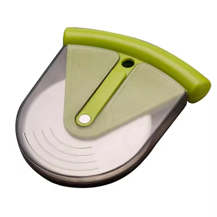 Rueda cortadora de Pizza con protector, rebanadora portátil con hoja afilada de acero inoxidable, cubierta de hoja duradera - 1