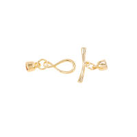 Pulsera de Tirantes Geométricos de Latón Dorado 18K Clasps para Hacer Joyería DIY - details 97