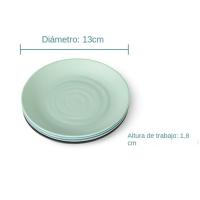Vajilla nórdica plato de melamina redondo restaurante hotel imitación plato de porcelana plato de plástico - details 0