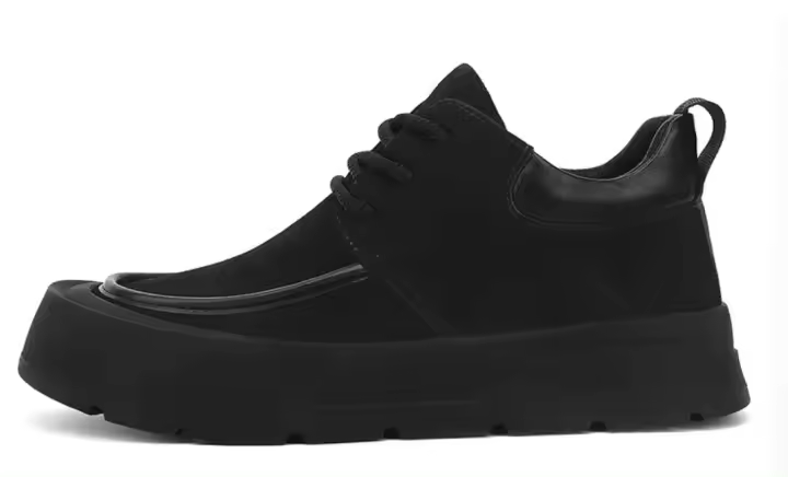 Nuevo superventas, zapatos de hombre con punta ancha a bajo precio, botines de alta calidad, diseño de cordones a la moda, zapatos casuales baratos - 1