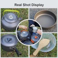 Utensilios de cocina para acampar, Villa de Vie, juego de picnic al aire libre, 2-3 teteras antiadherentes Peaple, varios juegos - details 11