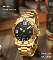 Reloj de negocios luminoso de primera marca con correa de acero inoxidable y movimiento de cuarzo analógico NIBOSI de lujo de primera calidad para hombre - details 5