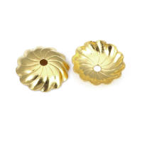 Tapas de cuentas de flores de latón de color no chapado, suministros de joyería Diy de alta calidad, collar, pendientes, accesorios para mujer - details 39
