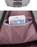 Mochila con contraseña de gran capacidad para hombre, mochila para ordenador de 15,6 pulgadas, se puede conectar a la interfaz USB para cargar - details 17
