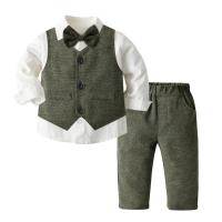 Ropa de primavera y otoño para niños nuevos productos, conjunto de tres piezas de traje para niños - details 15