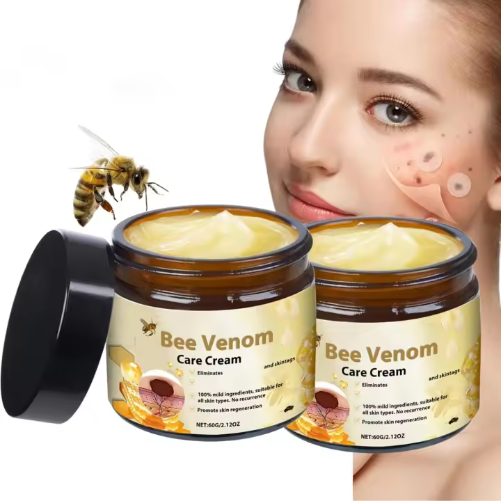 Reduce las imperfecciones, crema reparadora 2025, para todo tipo de piel, crema hidratante con veneno de abeja, 2 uds. - 1