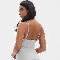 Top sin costuras Nylon de secado rápido Color sólido Adecuado para yoga y estiramientos Deportes profesionales - details 24