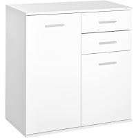 Gabinete Consola Buffet Mueble Organizador Almacenaje Multiusos Comedor Puertas Cajones 71x35x76cm - details 0