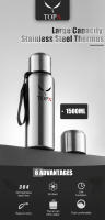 Large-capacity Thermos Cup 304 Stainless Steel Outdoor Portable Mountaineering Sports Water Bottle with Rope500/1500ml - details 9