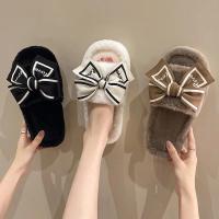 Zapatillas de Encaje para el Hogar Suaves y Elegantes Plataforma de Peluche con Diseño de Amor - details 4