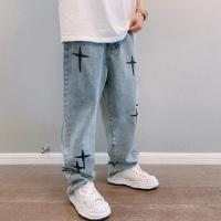 Jeans de Pierna Ancha y Estilo Callejero Nuevo 2025 Pantalones Cargo de Denim Suelto y Casual con Estilo Coreano - details 10