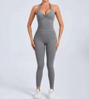 Monos de Yoga sin Costuras Ropa Deportiva Ajustada para Mujeres Leggings de Gimnasio con Bolsillo sin Espalda - details 19