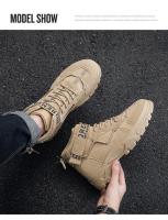 Botas tácticas militares de combate para hombre, zapatos de senderismo al aire libre, antideslizantes, ligeros, botines para el desierto, Invierno - details 7