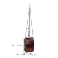 Bolso de mano con cuentas para mujer, bolso bandolera con cadena, bolso esmerilado para teléfono móvil, bolso con cremallera para mujer - details 0